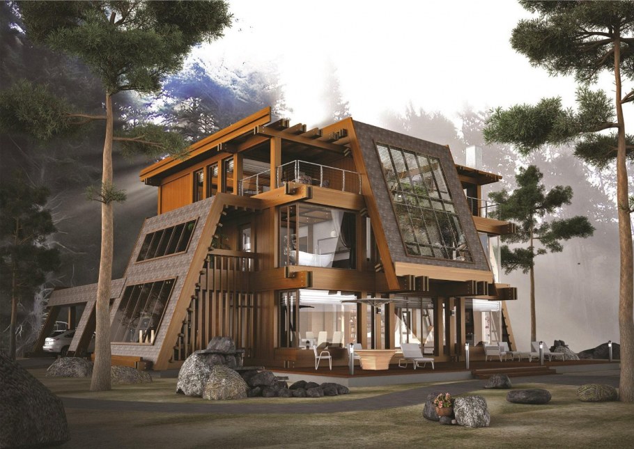 Фасад в стиле фахверк