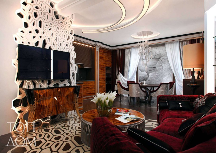 АРТДЕКО стиль интерьер гостиная