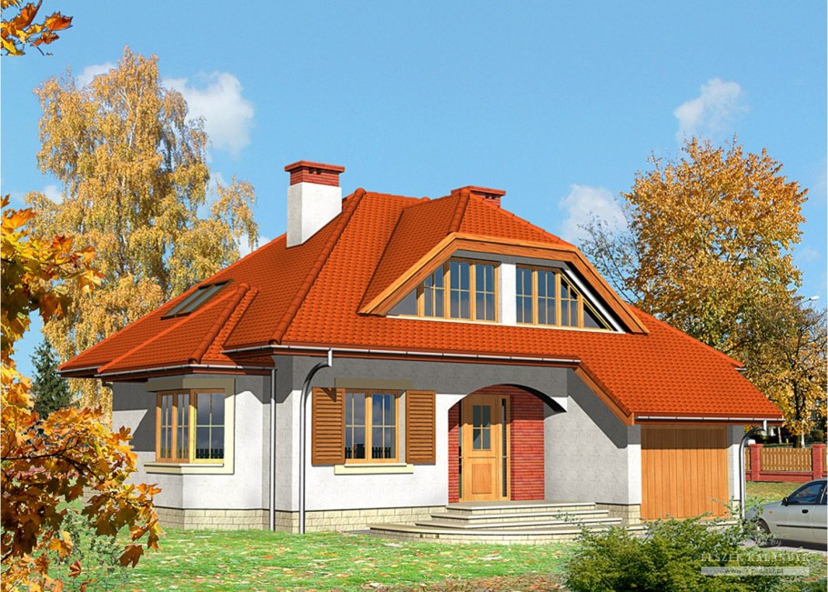 Двускатная крыша внутри