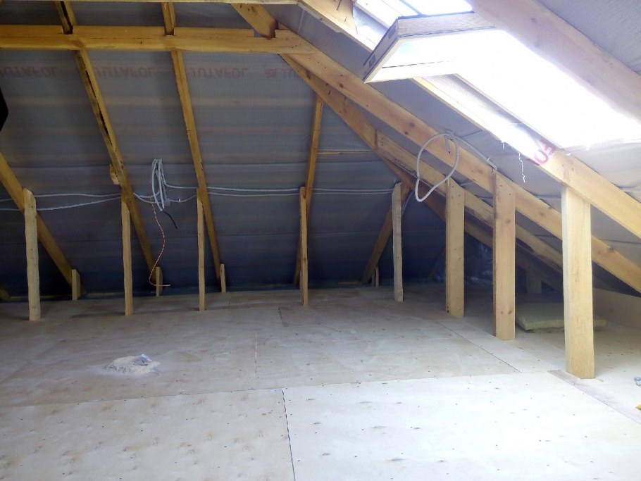 Обрешетка мансарды