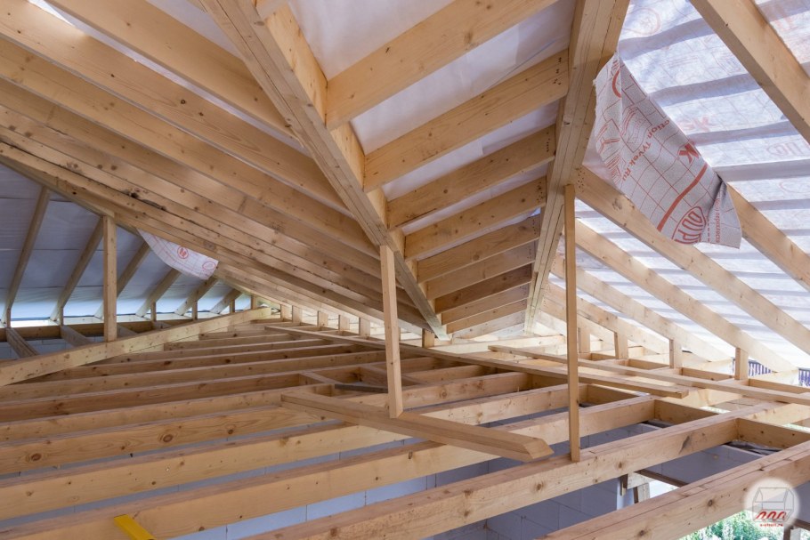 Стропильная система двускатной кровли холодный чердак