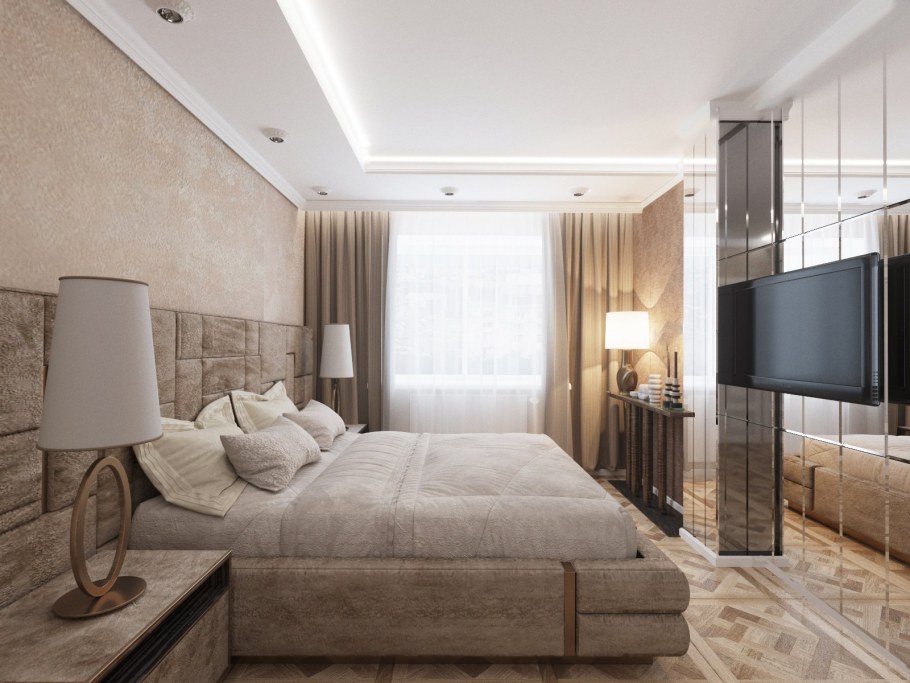 Гостиная с яркими акцентами