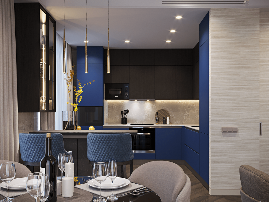 Голубая кухня Прованс Антарес