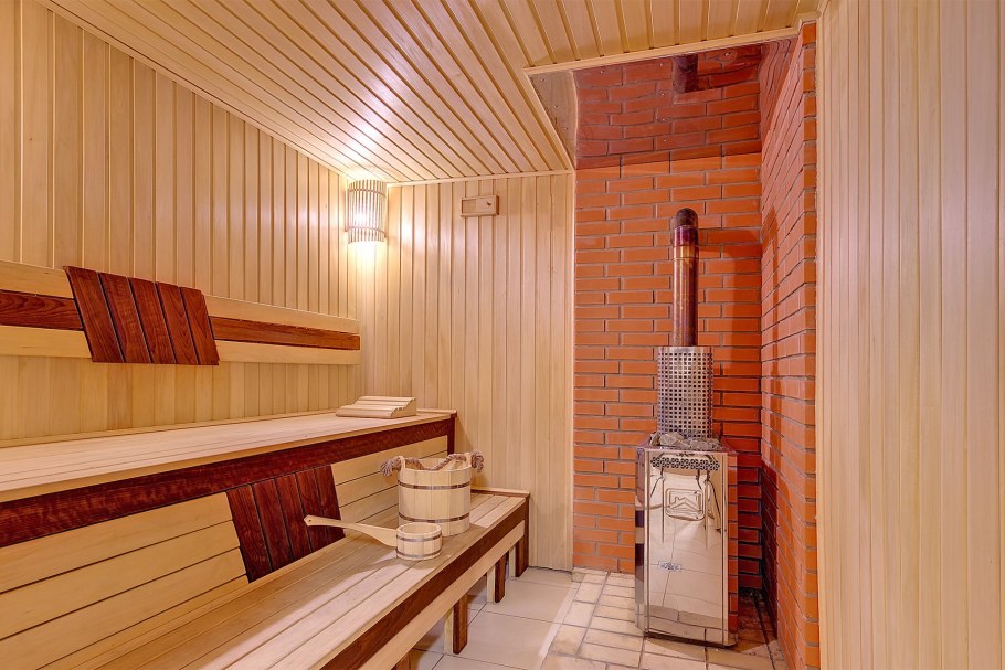 Отделка бани парная и моечная