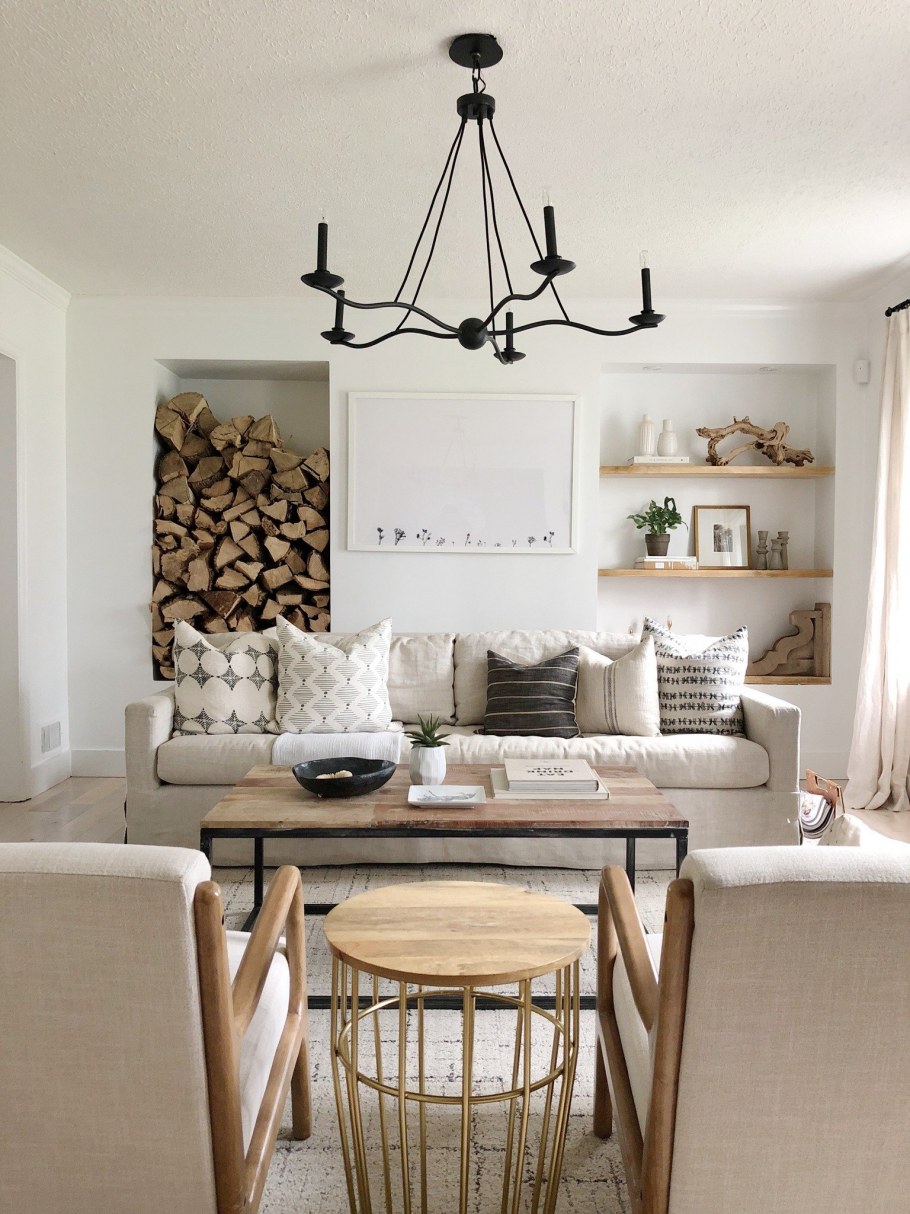 Гостиная в скандинавском стиле