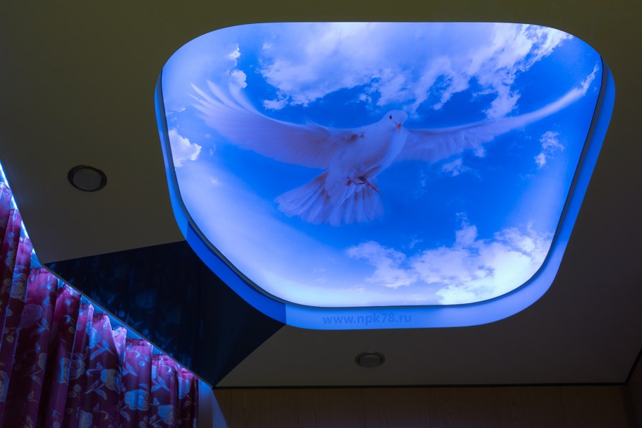 Натяжные потолки фотопечать с подсветкой