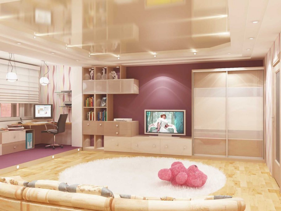 Детская комната с телевизором