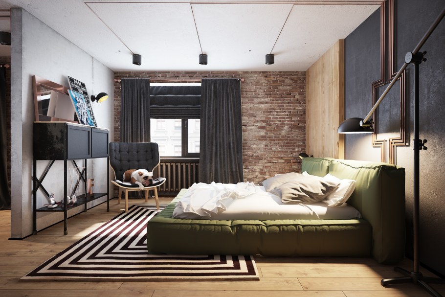 Спальня лофт Шик Индастриал