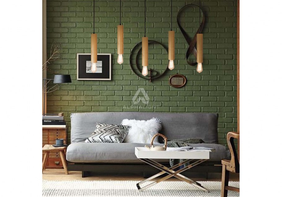 Окрашенный кирпич в интерьере