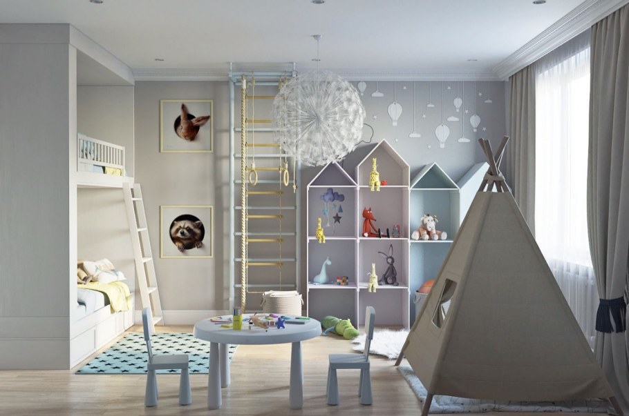 Детская комната в скандинавском стиле