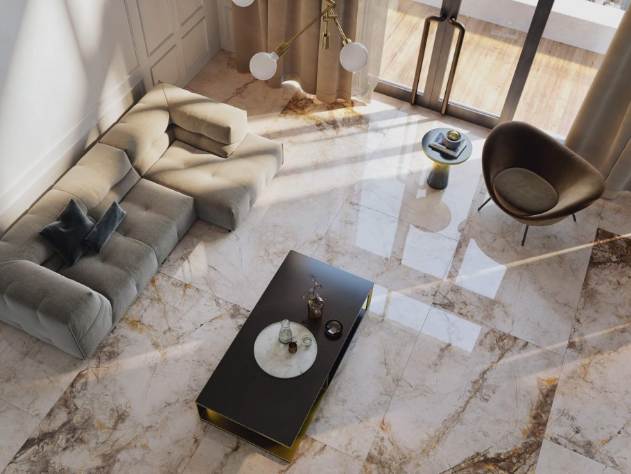 Керамогранит Kerama Marazzi Риальто светлый лаппатированный 60х119,5