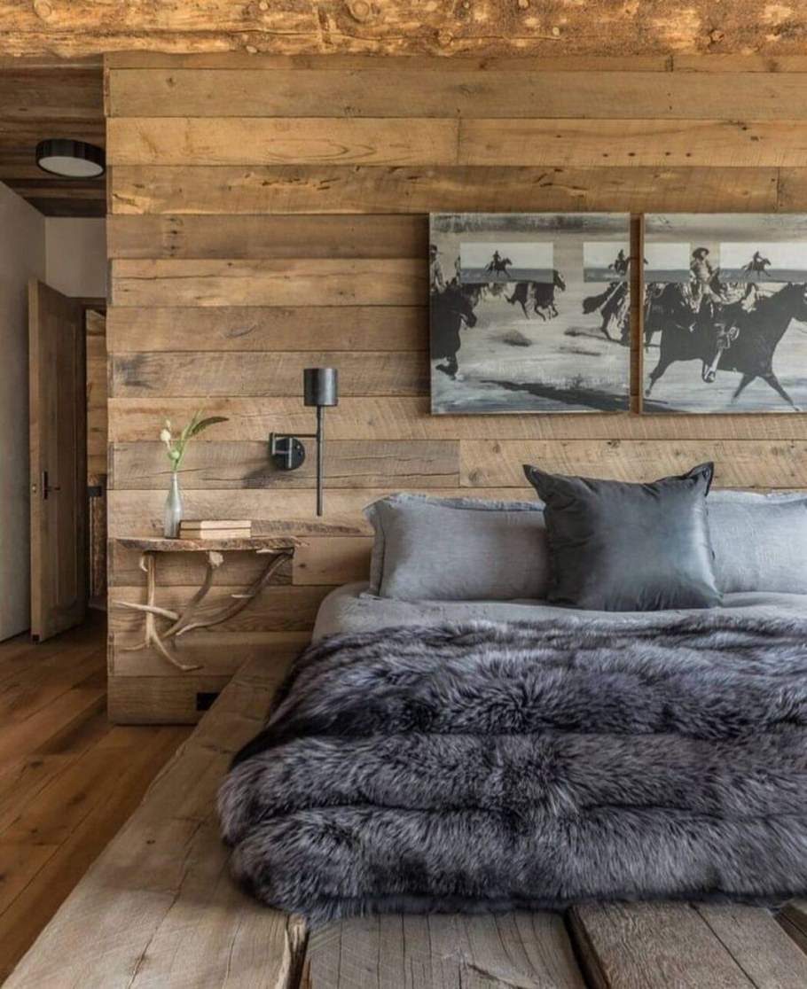 Спальня в стиле шалешалее