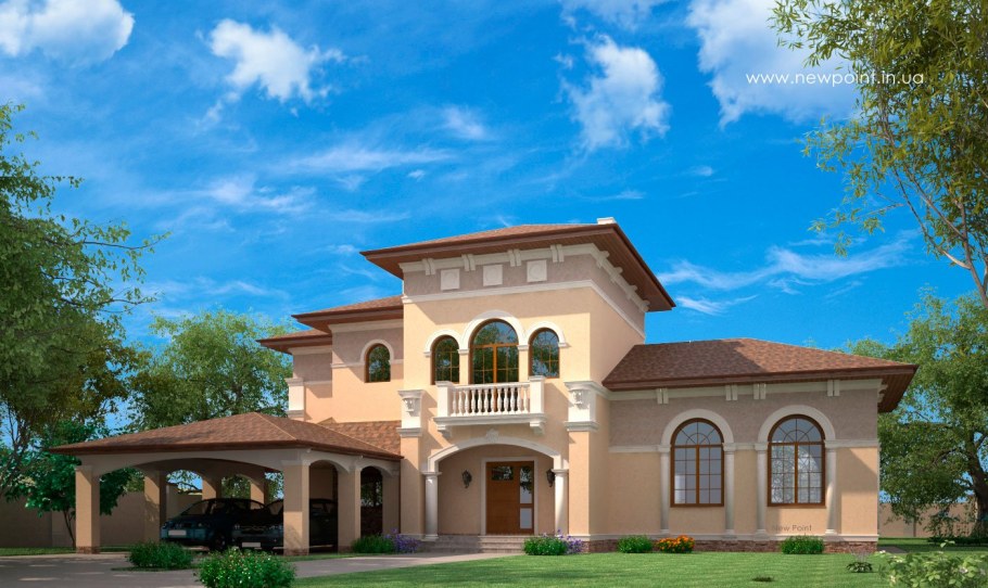 Проект коттеджа в итальянском стиле