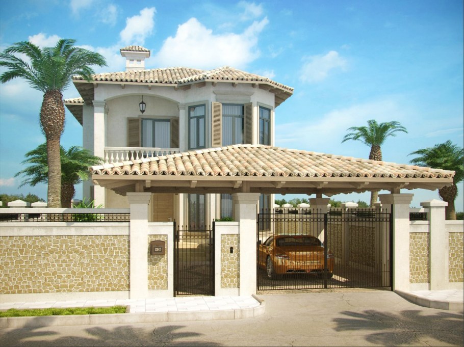 Проекты двухэтажных домов в средиземноморском стиле