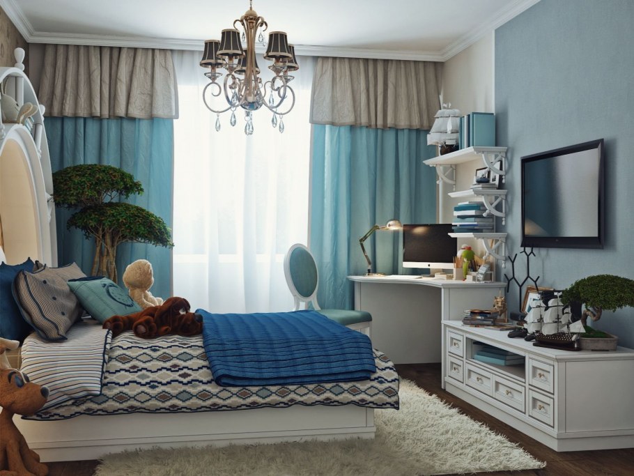 Интерьер подростковой комнаты для мальчика