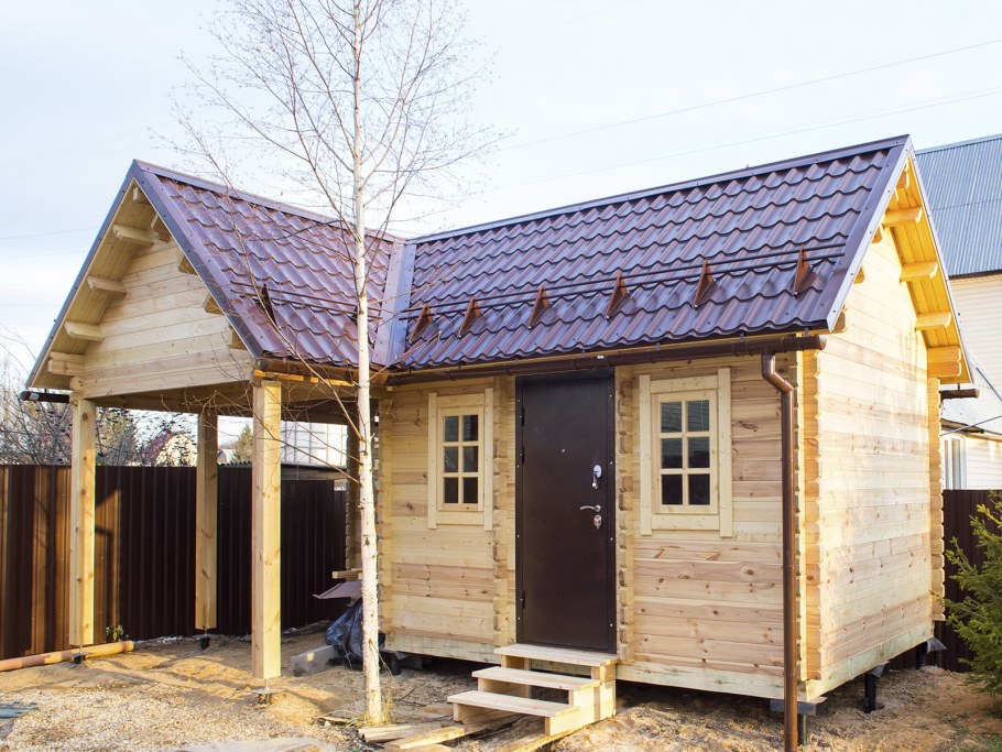 Пристрой веранда к деревянному дому