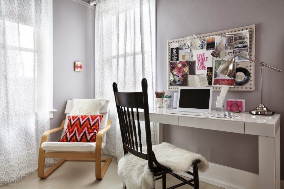 Украсить стену над рабочим столом