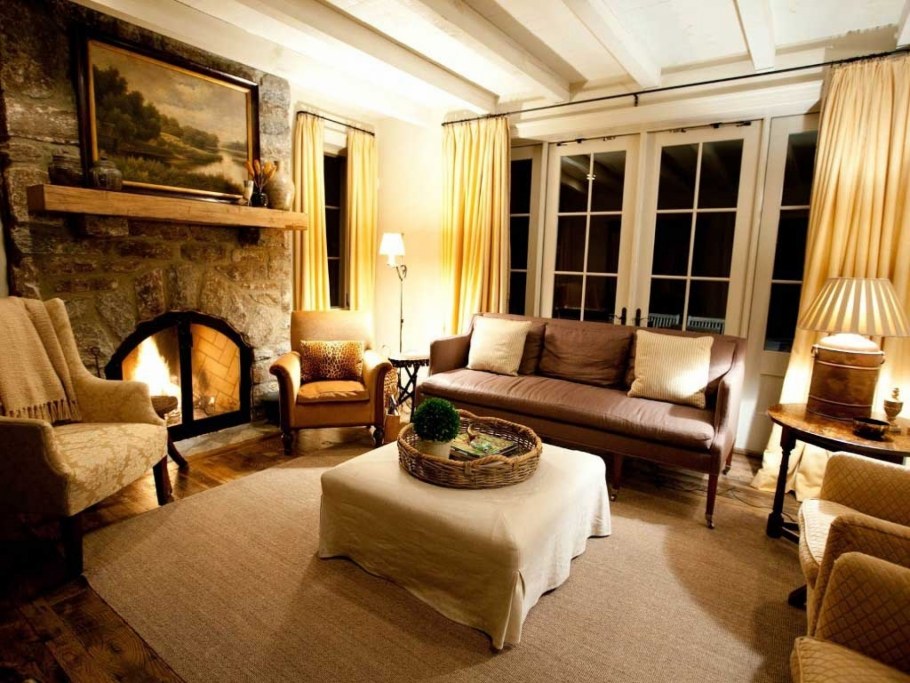 Песочный цвет стен в интерьере