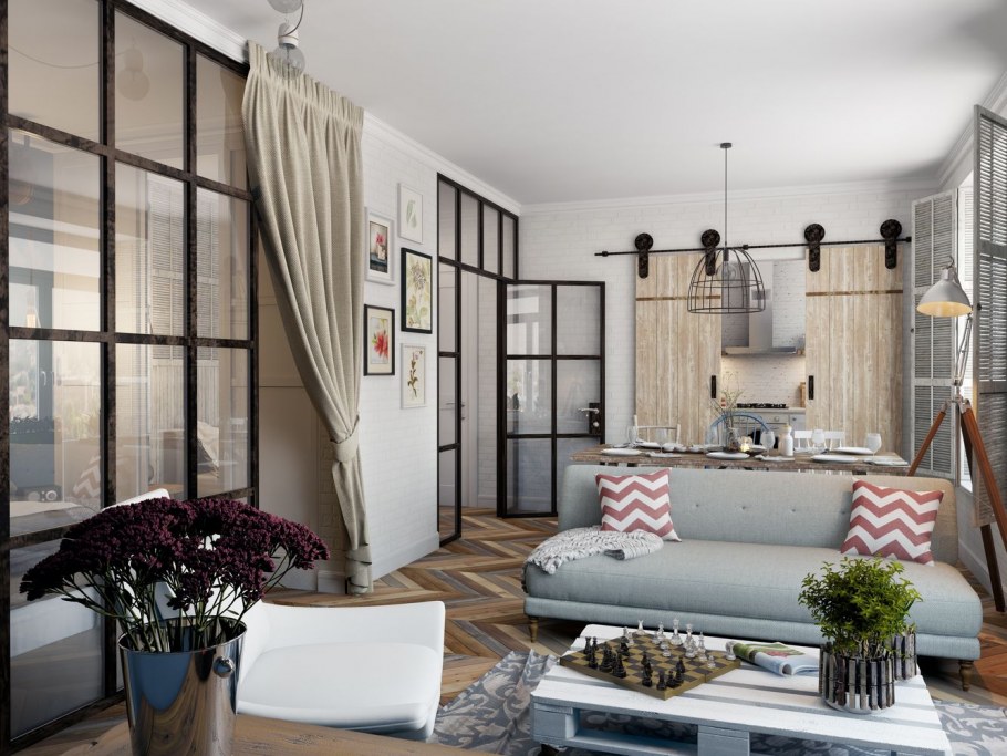 Евродвушка в скандинавском стиле