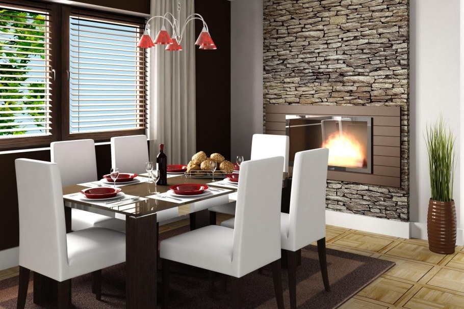 Гостиная с обеденным столом