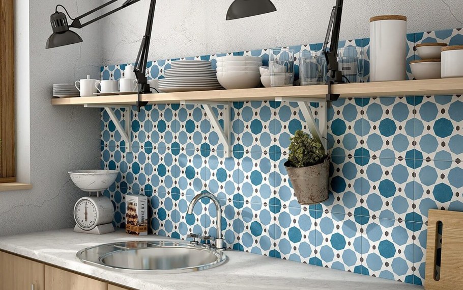 Фартук для кухни в скандинавском стиле