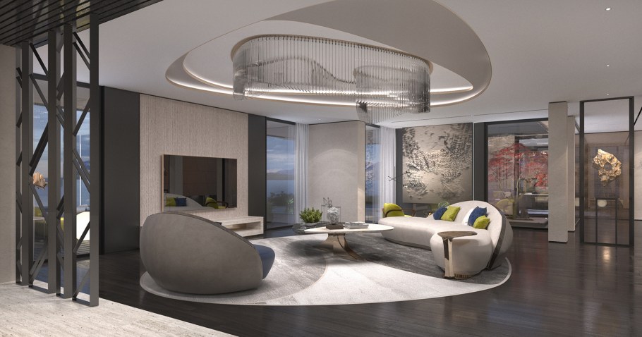 Обтекаемые формы в интерьере