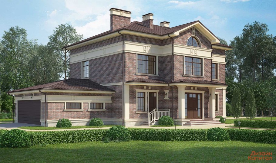 Классический особняк американского стиля