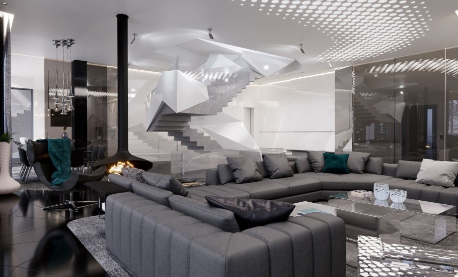 Гостиная в стиле футуризм