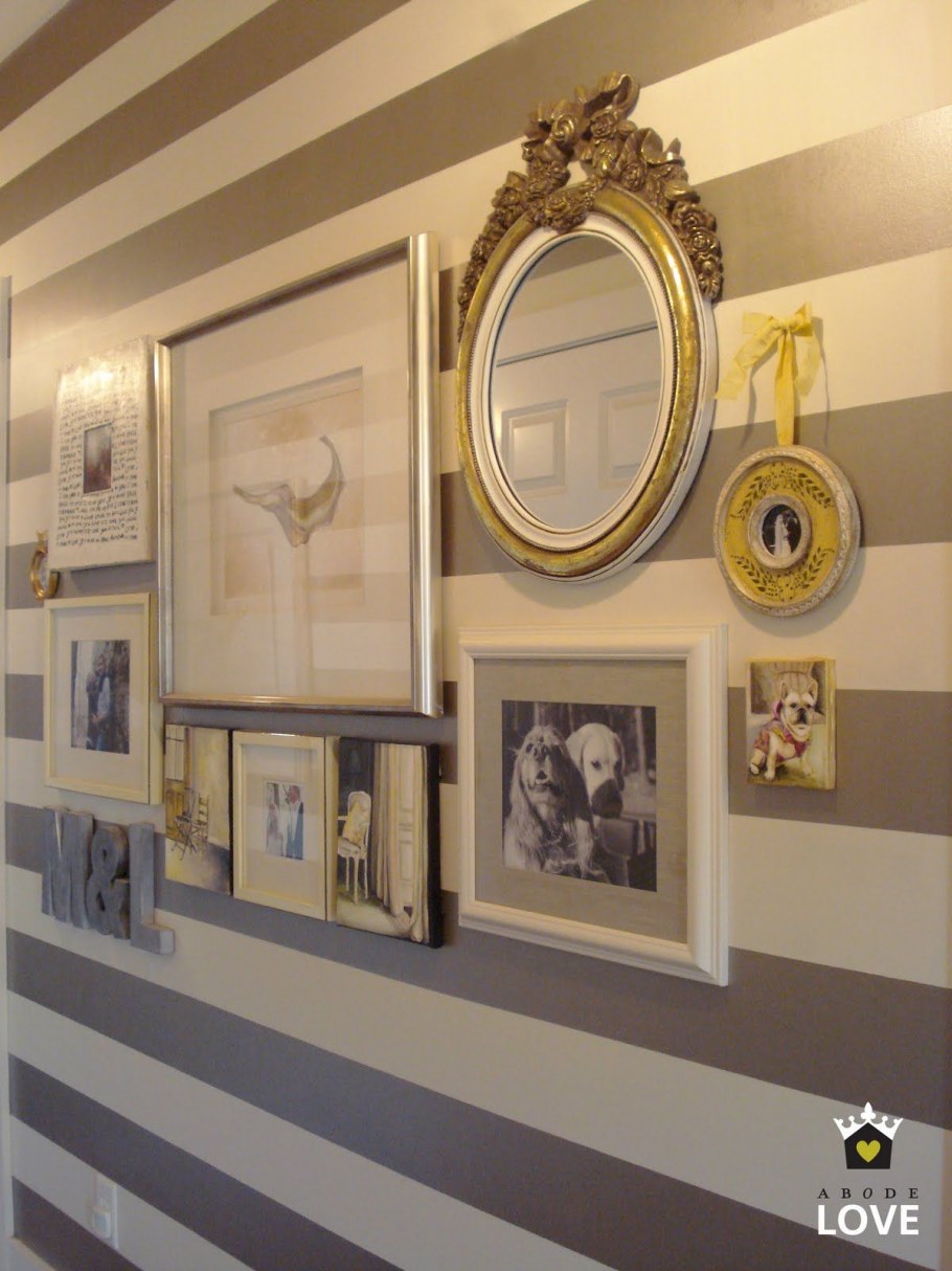 Обои в полоску в стиле Кантри