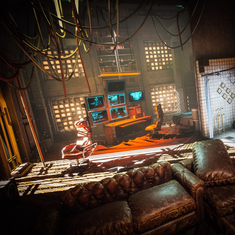 Интерьер в стиле Cyberpunk