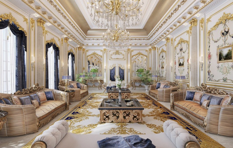 Luxury Mansion Interior гостиная