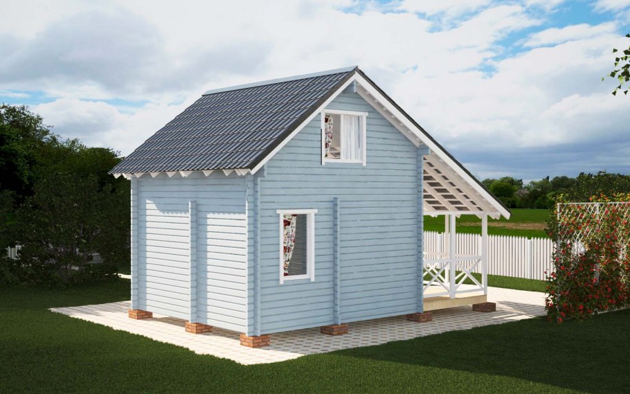 Небольшой каркасный дом