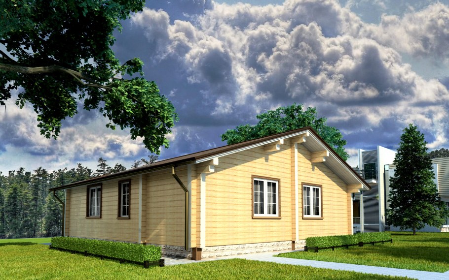 Маленький деревянный домик