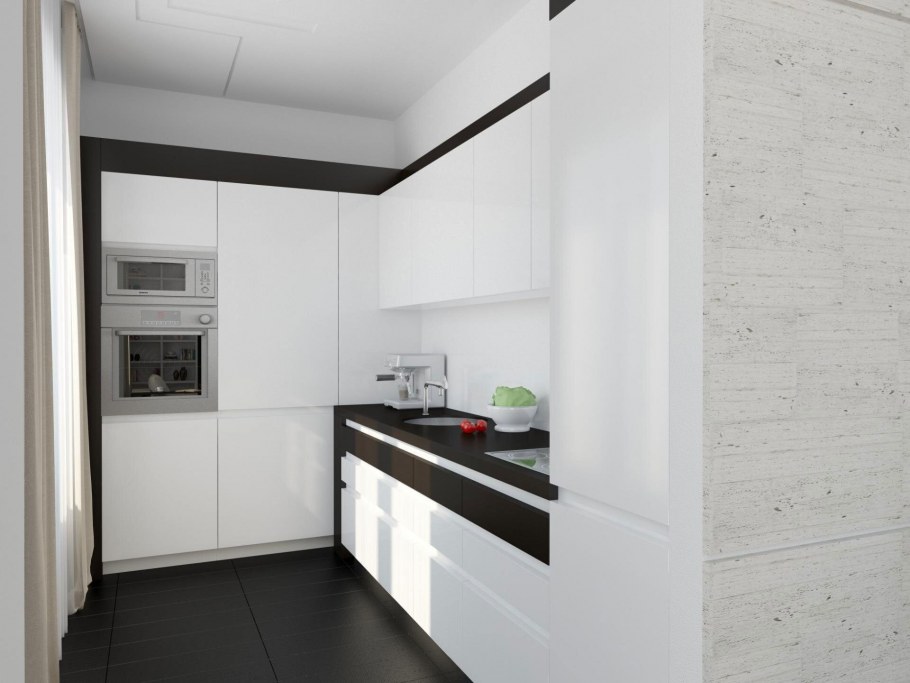 Маленькая кухня в стиле Минимализм