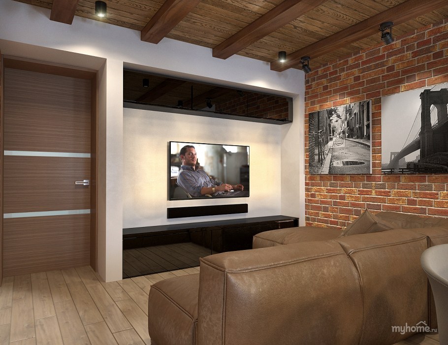 Телевизор на стене