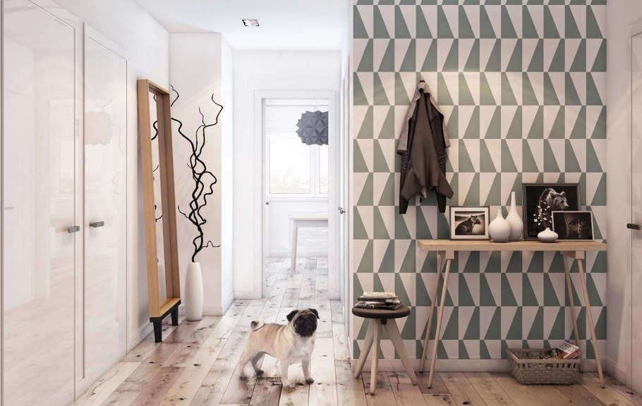 Прихожая в стиле Сканди