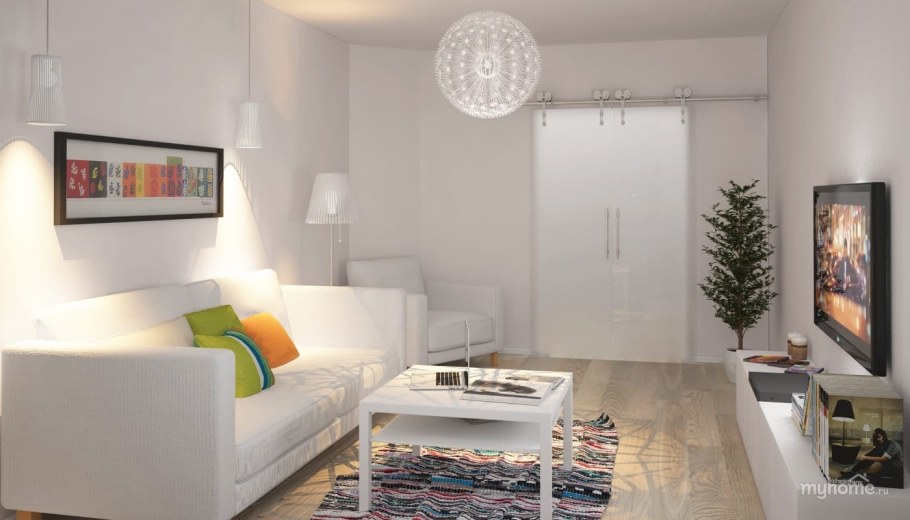 Гостиная икеа Минимализм