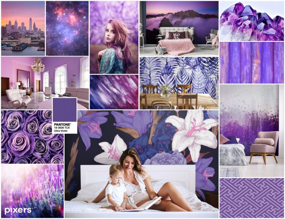 Лавандово розовый