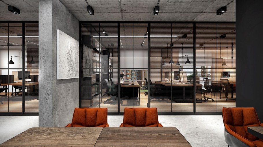 Интерьер офиса лофт