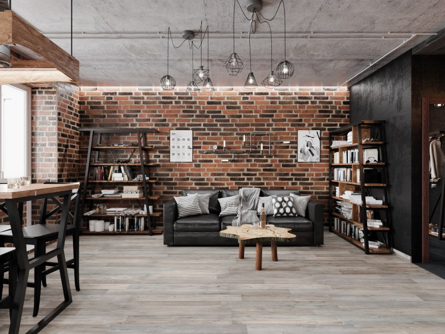 Фон в стиле лофт пятнистый