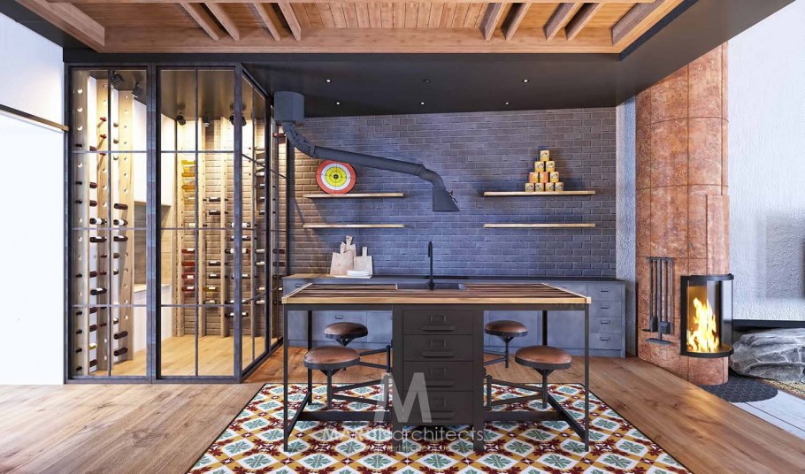 Общественный интерьер лофт