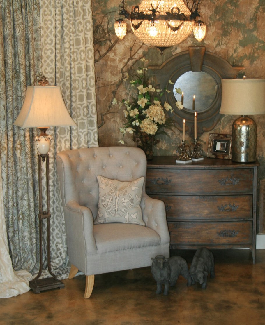 Гостиная шебби Шик