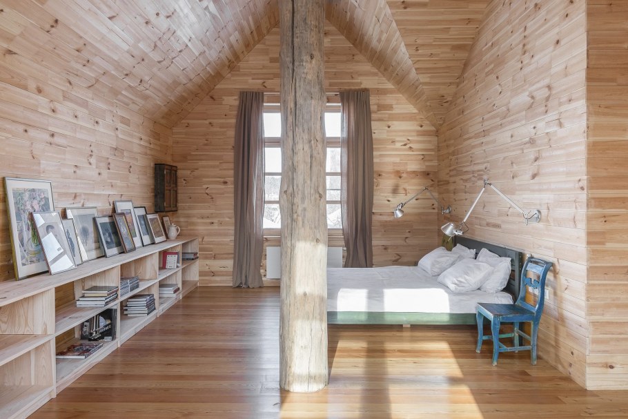 Интерьер 2 этажа на даче