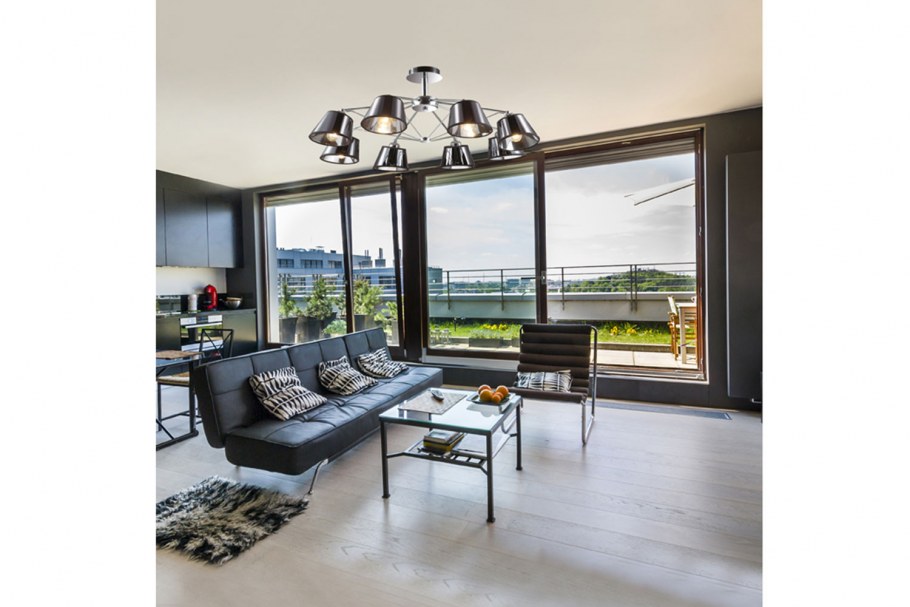 Гостиная с панорамными окнами