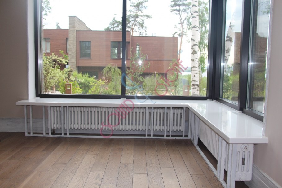 Кухня с панорамными окнами