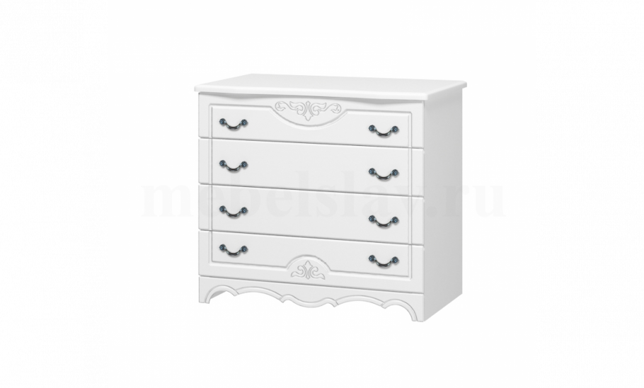 Комод Лотос белый жемчуг