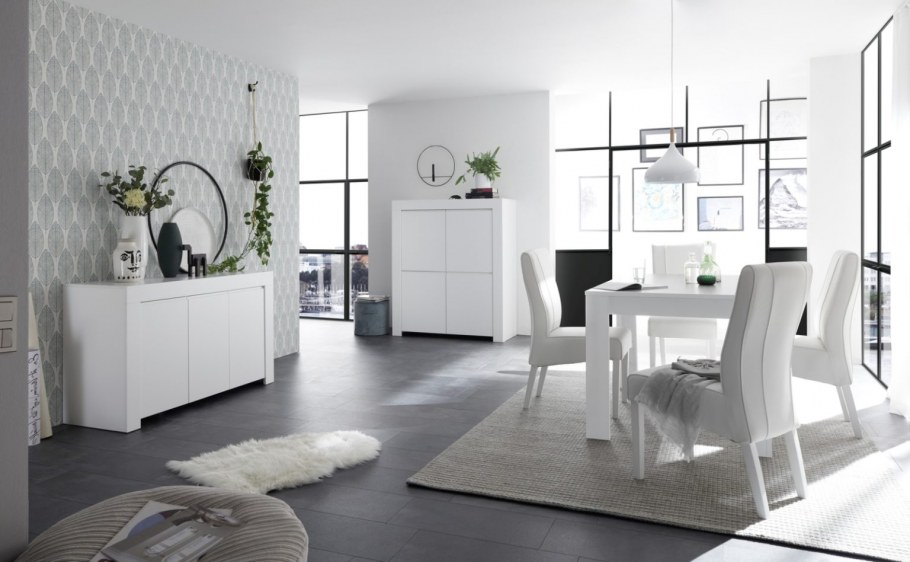 Комод белый итальянский матовый лак матовый Antella