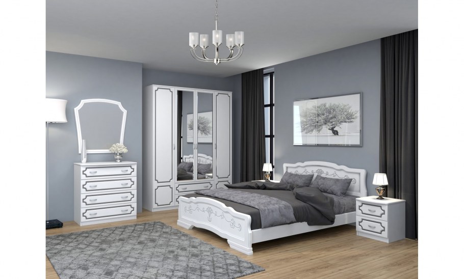 Карина 6 белый жемчуг Браво мебель