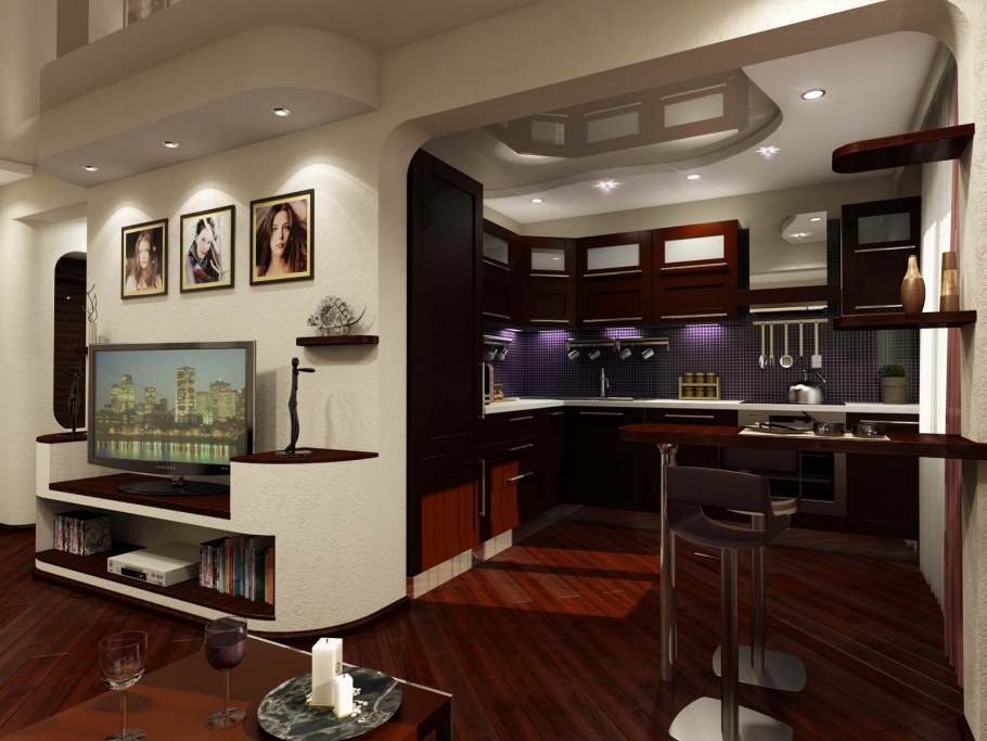 Совмещение кухни и гостиной в хрущевке