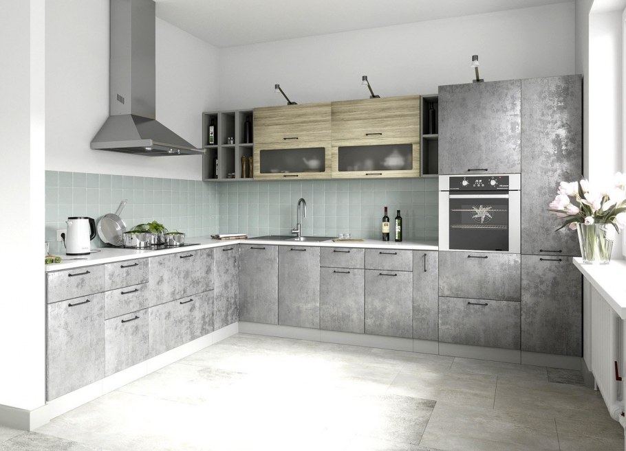 Кухня лофт ДСВ мебель